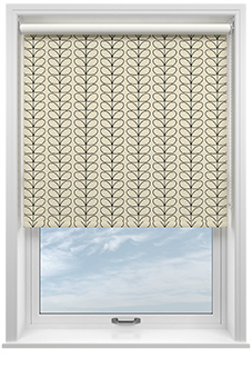 Orla Kiely Linear Stem, Black - Roller Blind
